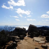 弥山の頂上からの眺め