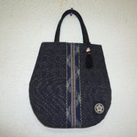古布を使った手提げ