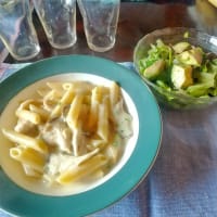 久しぶりの娘の作ったランチ　　夜はユカちゃんの無水カレー