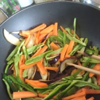麻婆茄子と大根とツナサラダ