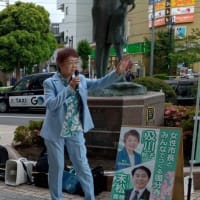 おっくんと街頭演説会＠国分寺駅南口(5/27)