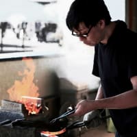 南部鉄瓶製作実演
