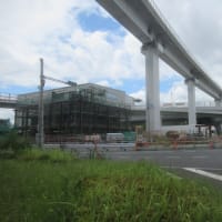 大阪湾岸道路西伸部（六甲アイランド内）2024/8/17時点の状況