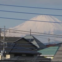 今日の窓からの富士山