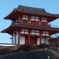 多賀城南門来年秋の復元完了が待たれる