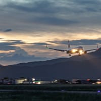 夕暮れ時の空活
