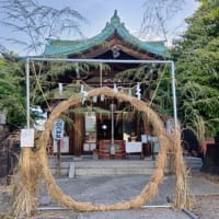 6/29炎天下「茅の輪」くぐり等「夏越の祓」を挙行＠小日向神社（東京都文京区）