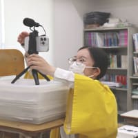 草津駅前校の改修工事が進んでいます。