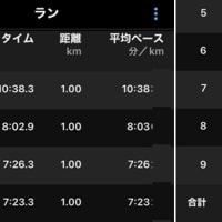 早朝ランで最初の１ｋｍ歩いたらビックリ！！！