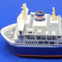 チョロＱ　青函連絡船記念館　摩周丸　世界地図に乗せてみて
