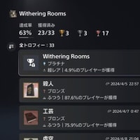 PS5ゲーム『Withering Rooms』をクリアしました（トロコンするには周回プレイが必須）