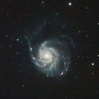 M101　回転花火銀河をブレンド