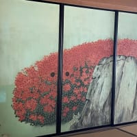 水戸  偕楽園の梅はまだでした💦　でも、襖絵が！　
