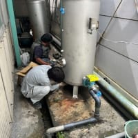 圧力タンク取替