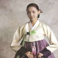 在日韓国人の結婚式の祝賀客の民族衣装 - チマチョゴリ