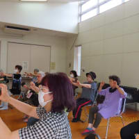 「新生町サロン・ひまわり」(2025/6/25）の活動「体操・脳トレ・七夕飾作り・茶話会」・・・姶良市加治木町錦江駅前集会所