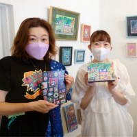 お見舞い 北岸由美作品展「アニマルクラブ」 元練馬区議会議員小川 - 絵画