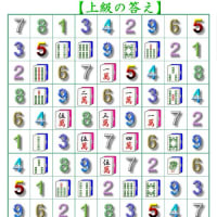 ◆0520◆麻雀ナンプレの初級と上級「花びら」