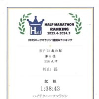 Half Marathon Ranking 2023.4-2024.4