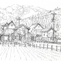 滋賀県余呉町「菅並集落」の絵ができました