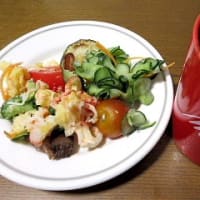 早朝の生け垣剪定