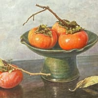 「柿図」 P6 oil on canvas