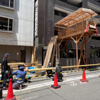 祇園祭　前祭　山鉾建て