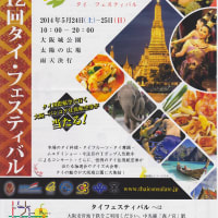 2014 タイフェスティバル大阪のパンフ画像(表裏)