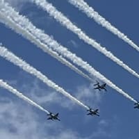 万博記念公園（太陽の塔）・展示飛行2日目の「ブルーインパルス」