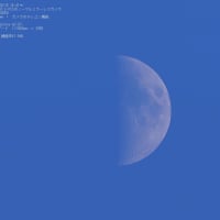 24/05/16  昨日、雨が降る前に逢った上弦のお月様。月齢７日目でした。