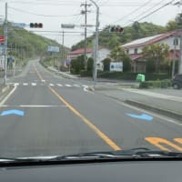 道路に描かれた青色の↑は？