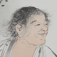 寒山拾得図　双幅　その２　寺崎廣業筆　その１４６