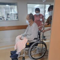 お父さんの希望で　ほぼ1か月振りに退院(６月３０日)　２５．７/８