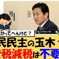 玉木雄一郎代表が１０３万円の壁にこだわっているのも、消費税減税が必要ないと急に言い出したことにも理由がある。連合所属の大企業の労働組合を支援団体とする国民民主党は高所得者層の利益しか考えていないのだ。