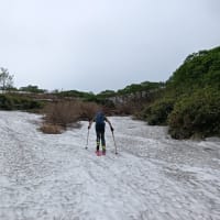 赤岳で雪渓滑り　令和7年6月21日（土）