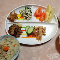幼児の夕食　　2025年5月