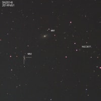 明けの明星、月、SN2014J