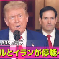 トランプ米大統領が突然イスラエル・イランの停戦合意を発表。これが真実で停戦が成ったとしても、イスラエルとアメリカの先制攻撃が国際法違反であった事実に変わりはない。力による現状変更は絶対に許されない。