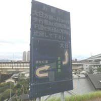 鳥飼大橋と舟渡し（東海道五十七次歩き旅・摂津国）