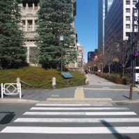 ２月の日本橋：室町ちばぎん三井ビルディング前から日本銀行本店本館前へ　ＰＡＲＴ２