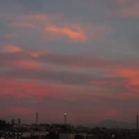 今日の夕焼け