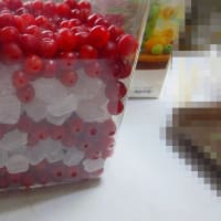 ユスラ梅酒漬け込む