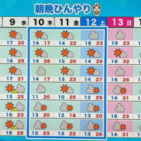 なんという気温予想でしょう？！