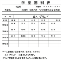 学童　4/13日試合結果と4/27日試合予定　　　　　2024.4.13