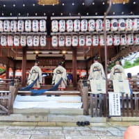 八坂神社　例祭　男神楽　ピピチン舌だし