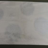 袋帯　帯揚げからの移染　丸洗い・しみ抜き　正絹素材