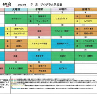 令和7年度　７月　きちの実集団プログラム