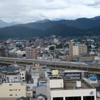 福井県庁屋上から眺望「地区老連、社会参加部会」企画・参加。