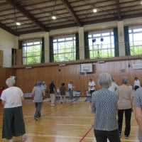 昨日は　輪投げ大会