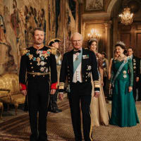 フレデリク国王夫妻を迎えて王宮で晩餐会